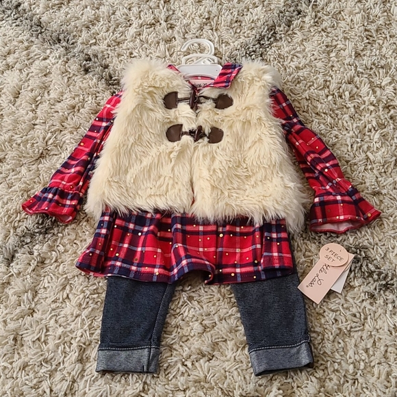 NWT Little Lass 3-Piece Outfit 12 Months